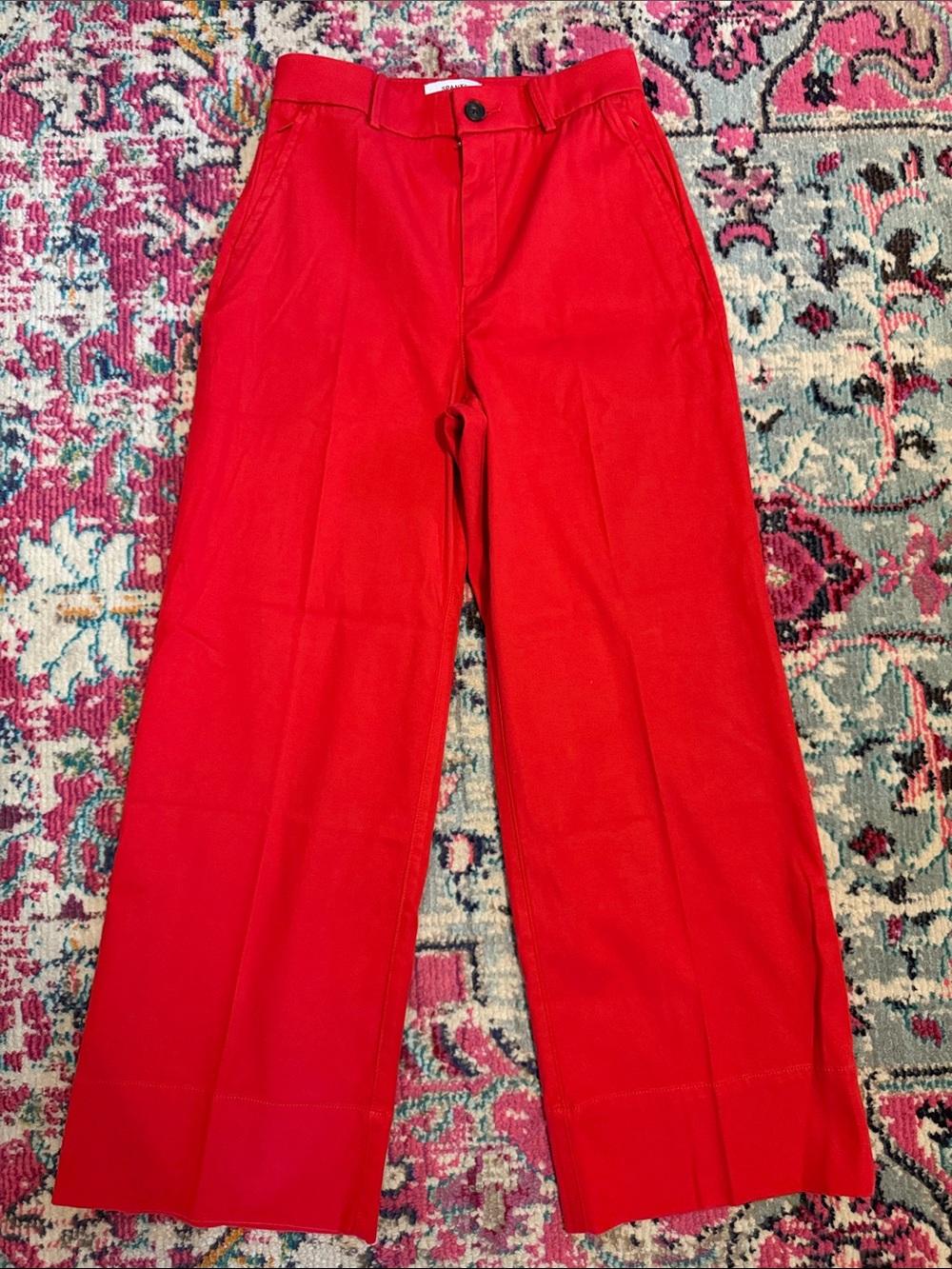 Spanx SPANXsupersmooth Stretch Twill Red
Wide Leg Pant Zipper Fly - Medium